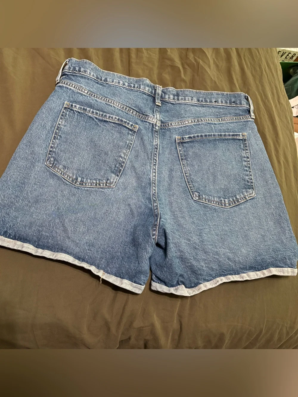GAP high rise denim shorts
